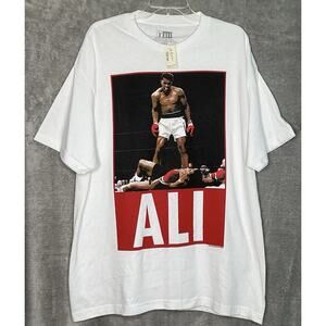 Muhammad Ali Graphic T Shirt Mens Large Boxing Legend 100% Cotton NEW